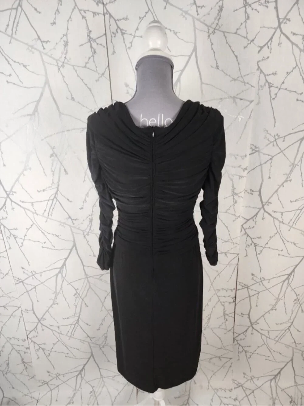 Joseph Ribkoff Slinky Jersey Ruched Surplice Midi Dress